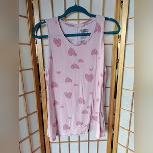 XL Pink Celebrate Together Heart Tank Top
